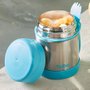 Pote Térmico C/Talher Inox Azul Buba