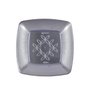 Prato Quadrado Cristal 15cm Strawplast C/10 Unidades