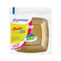 Prato Quadrado Dourado 15cm Strawplast C/10 Unidades