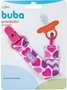 Prendedor De Chupeta Corações Rosa Buba