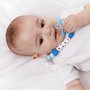 Prendedor De Chupeta Em Silicone Baby Azul Buba