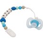 Prendedor De Chupeta Em Silicone Baby Azul Buba