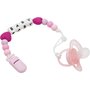 Prendedor De Chupeta Em Silicone Baby Rosa Buba