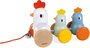 Puxar e Passear Galinha e Pintinhos Janod