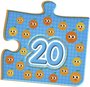 Quebra-Cabeça Contando Do 1 Ao 20 Brincadeira de Criança