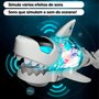 Robô Meca Tubarão Com Luz e Som Braskit