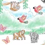 Set de Colorir Com Carimbos Tema Floresta Sunny