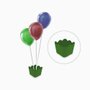 Suporte Para Balões Cachepot Verde C/3 Hastes