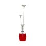 Suporte Para Balões Cachepot Vermelho C/3 Hastes