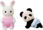 Sylvanian Families Caixa de Brinquedos Bebê Coelho Neve e Bebê Panda