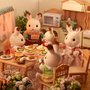 Sylvanian Families Família dos Coelhos Chocolate