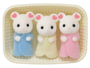 Sylvanian Families Trigêmeos Rato Marshmallow Epoch