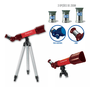 Telescópio Astronômico STEM Vermelho Polibrinq