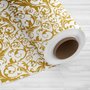 Tnt Estampado Arabesco Dourado C/ Glitter 1 Metro Mewi Tnt Estampado Arabesco Dourado C/ Glitter 1 Metro Mewi