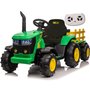 Trator Elétrico Com Carretinha Verde e Amarelo Zippy Toys