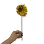Varetas Pompom Metalizado Dourado C/5 Unidades Badulake