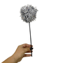 Varetas Pompom Metalizado Prata C/5 Unidades Badulake