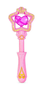 Varinha Encantada Rosa Com Luz e Som Polibrinq