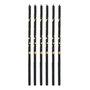 Vela Palito Gigante Preto Com Dourado Silver Festas