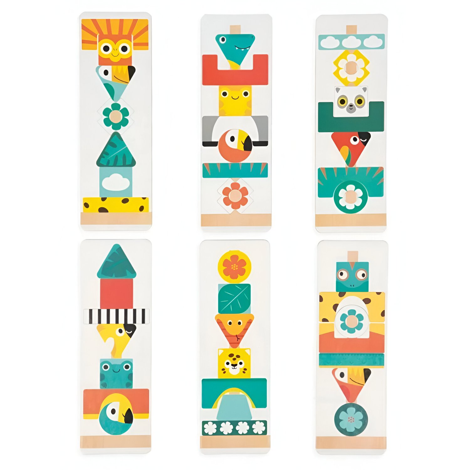 Totem De Empilhar 52 Peças Tropik Janod Totem De Empilhar 52 Peças Tropik Janod